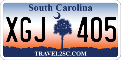 SC license plate XGJ405