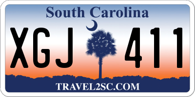 SC license plate XGJ411