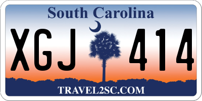SC license plate XGJ414