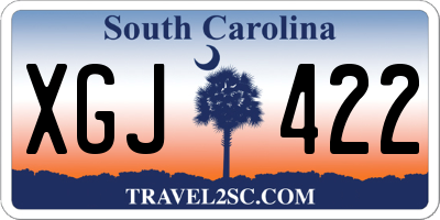 SC license plate XGJ422