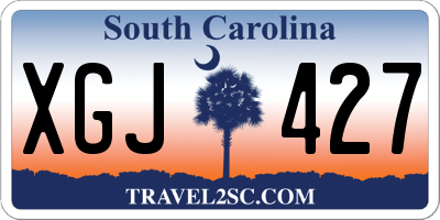 SC license plate XGJ427
