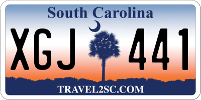 SC license plate XGJ441