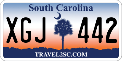 SC license plate XGJ442