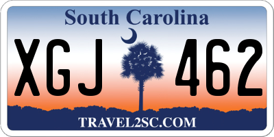 SC license plate XGJ462