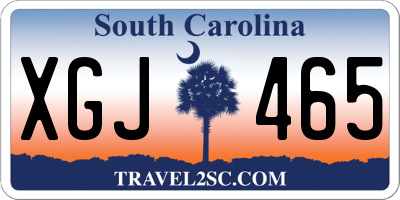 SC license plate XGJ465