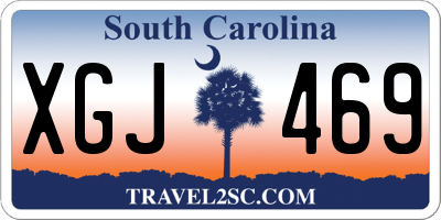 SC license plate XGJ469