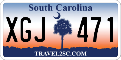 SC license plate XGJ471