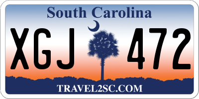 SC license plate XGJ472