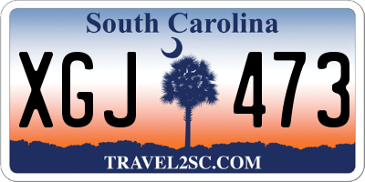 SC license plate XGJ473