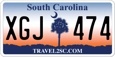 SC license plate XGJ474