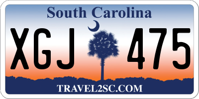 SC license plate XGJ475