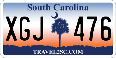 SC license plate XGJ476