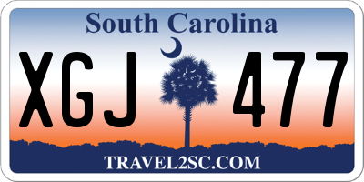 SC license plate XGJ477