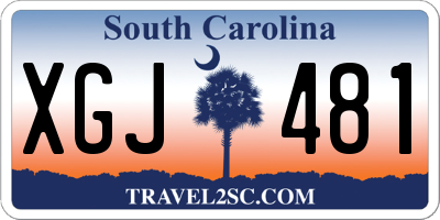 SC license plate XGJ481