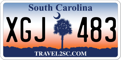 SC license plate XGJ483