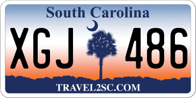 SC license plate XGJ486