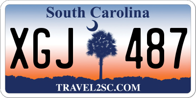 SC license plate XGJ487