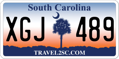 SC license plate XGJ489