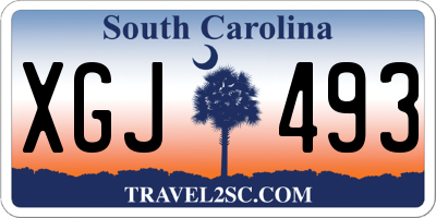 SC license plate XGJ493
