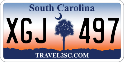 SC license plate XGJ497