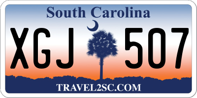 SC license plate XGJ507