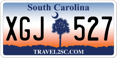 SC license plate XGJ527