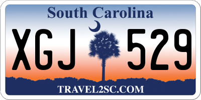 SC license plate XGJ529