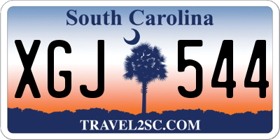 SC license plate XGJ544