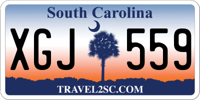 SC license plate XGJ559