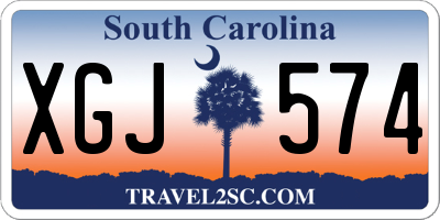 SC license plate XGJ574