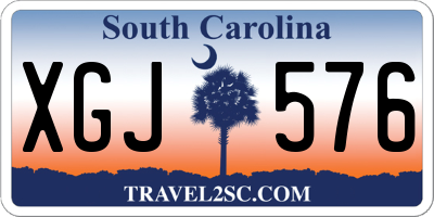 SC license plate XGJ576