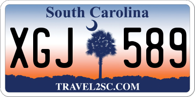 SC license plate XGJ589