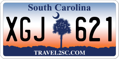 SC license plate XGJ621