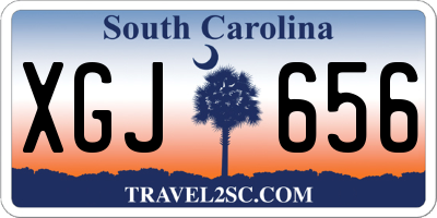 SC license plate XGJ656