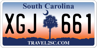 SC license plate XGJ661