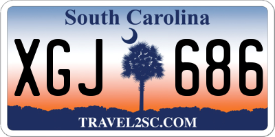 SC license plate XGJ686