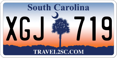 SC license plate XGJ719