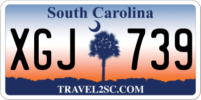 SC license plate XGJ739