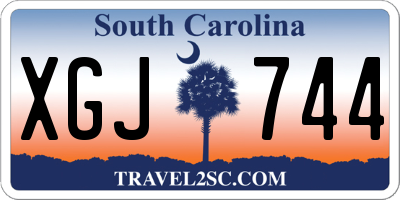 SC license plate XGJ744