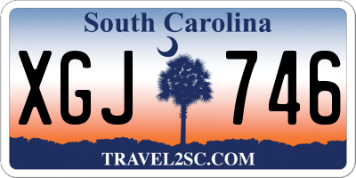 SC license plate XGJ746