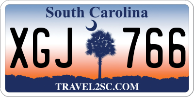 SC license plate XGJ766