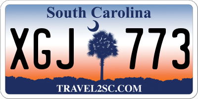 SC license plate XGJ773
