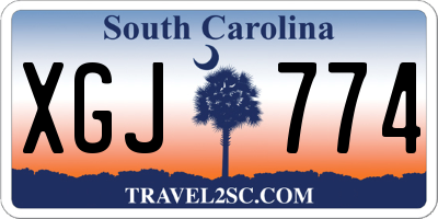 SC license plate XGJ774