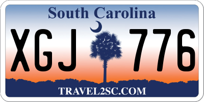 SC license plate XGJ776