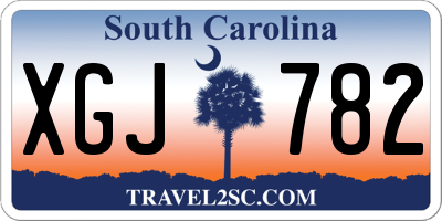SC license plate XGJ782