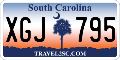 SC license plate XGJ795