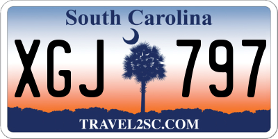 SC license plate XGJ797