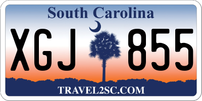 SC license plate XGJ855