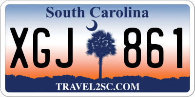 SC license plate XGJ861