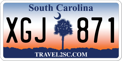 SC license plate XGJ871